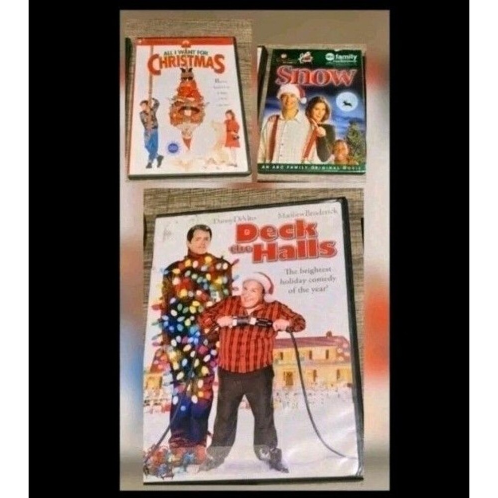 Family Holiday Christmas DVD Movies Set Of 3 PG Rating Kids Films Comedy Romance